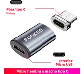 Magnetic Cable Connector Mobile Phone Cable Adapter Micro USB Magnetic Tip Magnet Charger Plug Type C Adapter for Huawei Android