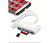 5-in-1 multi-function card reader, USB OTG adapter and SD card reader for mobile /iPad, USB C and USB A devices