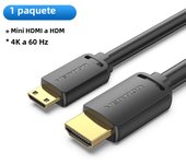 Vention Micro HDMI to HDMI Cable 4K Mini HDMI Male to Male Cord for GoPro Sony Camera Callphone Tablet Projector HDTV Mini HDMI