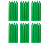 COM-FORT HOUSE- Vela de mesa Verda - Pack velas  - Velas Decorativas Sin Perfume - Velas para tu Hogar