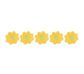 10/20PCS Embroidery Daisy Sunflower Flowers Sew Iron On Patch Badges Daisy Bag Hat Jeans Clothes Applique DIY Crafts