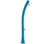 Ducha Solar Exterior Azul Curvada Starmatrix Rio 22L Con Lavapiés Polietileno Blanco 226 Cm Ideal Para Jardín Pool Camping Terraza Ducha Solar Pool y Ducha De Jardín Para Exterior
