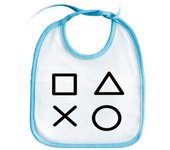 MERCHANDMANIA BABERO COLOR simbolos videojuegos consola mando famosos baby bib