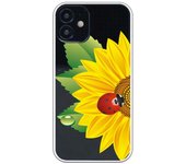 Funda compatible con iPhone 12 Mini - Girasol y mariquita
