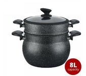 OLLA CUSCUSERA 8L 24CM IDEAL PARA HACER TU CUS CUS PERFECTO O COMIDA AL VAPOR