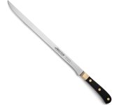 ARCOS Regia - Cuchillo Jamonero Flexible (300 mm) - Hoja de Acero Inoxidable Nitrum® - Mango Negro de Polioximetileno (POM) - Virola y Remaches de Latón