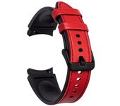Leather+Silicone Replacement Strap for Samsung Galaxy Watch4 6 5 Pro 40mm 44mm Band Watch 6 4 Classic 47 43mm 46mm Bracelet Belt