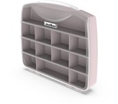 PLASTIKEN Titanium - Maletín Organizador de 25 cm con 12 Compartimentos. Rosa