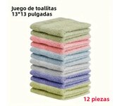 6/12pcs Ultra-Soft Cotton Washcloths Set, 1 3X13 Inches - Fragrance-Free, Chemical-Free For All Skin Types, Perfect For Table &
