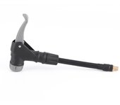 Air Compressor Adapter 2‑In‑1 Tire Inflator Hose Adapter Air Chuck Rubber Extension Tube for American French Tire Valve