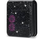 Glitter Bling Protection Phone Case for Samsung Galaxy Z Flip 6 5 4 3 5G Flip6 Flip5 Flip4 Wallet Cards Holder Leather cover