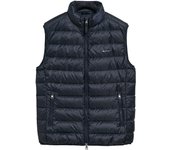 GANT Chaleco acolchado de plumón Hombre - LIGHT DOWN VEST, cremallera, cuello alto LIGHT DOWN VEST