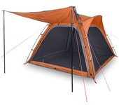 vidaXL Tienda Campaña 4 Personas Impermeable Apertura Rápida Toldo Color Gris y naranja,  Azul,  Verde y mas