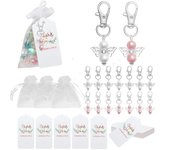 30Pcs Keychain Baby Baptism Shower Wedding Souvenir Guest Gift Wedding Decoration Party Christmas Decor