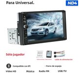 NEW ND4 7 inch  Universal FM Radio Stereo Support Mirror Lin-K  BT HD Screen Music USB TF Car Multimedia Video Player 2 Din 1din