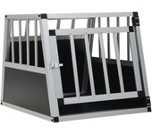 vidaXL Jaula Perros Metálica Transportín Aluminio Animales Mascotas Dimensiones 54x69x50 cm (1 puerta),  89x69x50 cm (2 puertas),  65x91x69.5 cm (1 puerta) y mas