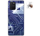 Tumundosmartphone Funda Gel Tpu para Samsung Galaxy S10 Lite diseño Circuito Dibujos