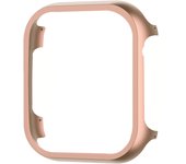 Accessories for Apple Watch Case 45mm 44mm Metal Bumper Protective Cover Frame for IWatch Series SE 7/6/5/4 Cases Aluminum Gold