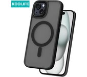 Koolife Magnetic Charging Frosted Personalized Frame Mobile Phone Protective Case for iPhone 11 12 13 14 15 16 Pro Max