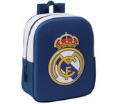 SAFTA  MOCHILA GUARDERIA 3D 27CM REAL MADRID MOCHILAS 3D REAL MADRID 10x22x27 Cms.
