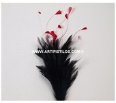 Pomo de Plumas de Gallo Elegante Decoración de Muebles
