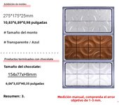 Chocolate Mould Polycarbonate Candy Chocolate Bar Molds  Acrylic Bonbons Confectionery Kitchen Baking Pastry Utensils Tools