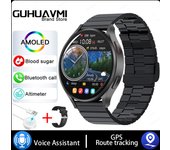 2024 GPS Track Smart Watch 6 Reloj Inteligente Hombre 1,39 Inchs Pantalla Táctil Complete 360*360 HD AMOLED Siempre Muestra , Reloj De Temperatura Corporal, Reloj De Azúcar En Sangre,Bluetooth Llama Smartwatch Hombres, IP68 Impermeable Reloj De Mujer