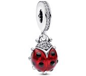 Pandora Charm Colgante Mariquita Roja 792571C01 , para Mujer