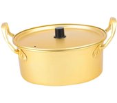 Olla coreana para ramen, olla para sopa de kimchi, utensilios de cocina multiusos, olla de aluminio, olla para fideos ramen coreanos, olla para mariscos, 24 cm