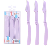 Yunduogirl 3pc Folding Face Shaver Eyebrow Trimmer Blade Anti-Scratch Razor Makeup Tools Eyebrow Trimmer Face Razor for Women