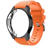 Silicone Case+band For Samsung Galaxy watch 46mm 42mm strap Gear S3 Frontier Band Sports watchband+Protector watch case 42/46 mm
