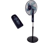 Jata JVVP3145 Ventilador de pie con 3 velocidades, temporizador y mando a distancia. Altura regulable, oscilante, cabezal inclinable. Bajo consumo 2934 m3/h