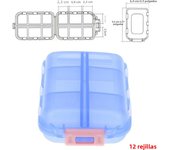 Tcare Portable Pill Case Folding Medicine Drugs Pills Capsule Tablet Container Boxs Plastic Empty Drug Organizer Pillbox Cases