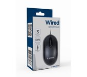 RATON OPTICO GEMBIRD USB 1000 DPI NEGRO 3 BOTONES