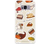 Funda original compatible con Samsung Galaxy S8 - Friends Food Stickers