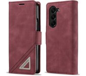 EUCAGR Luxury Flip Leather Wallet Phone Case For Samsung Galaxy Z Fold 6 5 4 3  ZFold5 Shockproof Soft Cover For Galaxy Z Fold5