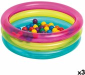 Piscina de Bolas Intex 86 x 25 x 86 cm (3 Unidades)