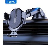 TOPK D39-X Universal Car Phone Holder For Phone Air Vent Clip Mount Cell Stand For iPhone 14 13 11 Pro Max Xiaomi Huawei Samsung
