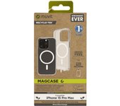 Muvit for change funda recycletek magsafe compatible con apple iphone 15 pro max transparente