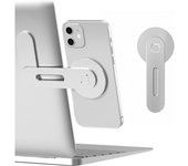 Soporte ajustable para computadora portátil, soporte magnético para teléfono, clip de montaje lateral Delgado de Aluminio para monitor de computadora