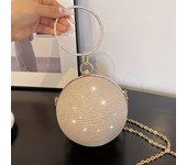 Internet Celebrity Popular Disco Bag Shiny Bracelet Ball Banquet Bag Dinner Bag Socialite Party Bag Trendyy Hand Bag Chain Crossbody Bag for Women