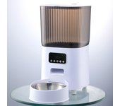 5L Pet Feeder with Camera Automatic Cat Feeder Smart Dog Food Dispenser WiFi Timing Stainless Steel Feeding Bowl（No 5V 2A Plug）