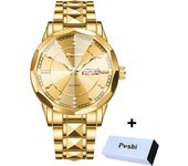 POSHI 983 Quartz Watch Fashion Man Wristwatch Business Week Date Display Casual Original Brand With Box Best Gift Top Clock