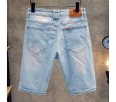 Mens Vintage Knee Length High Quality Jeans Summer Slim Fit Straight Fashion Short Jeans Classic Versatile Abrasion Short Pants