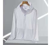 Ropa de protección solar de seda helada para exteriores UPF50+ para hombre y mujer, camisa fina y transpirable de verano antiultravioleta, chaqueta de protección solar