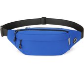 Bolso de Cintura Impermeable con Cierre de Cremallera para Viajes Deportes al Aire Libre Bolsa de Dinero para Excursiones Material de Tela Oxford
