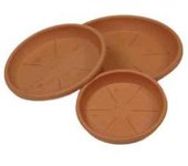 Plastiken Plato de Inyección Color Terracota ø26cm para Maceta Ref.74861 - Alta Calidad