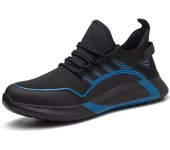 Zapatos de sebriad, zapatillas de Seguridad antiteslizantes, Luces y cosas para hambres y Mujeres, Zapatos DE TRABAJO with TIP de Maple, Zapato protector (Azul EU 39)