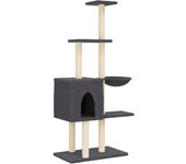 Rascador para Gatos con postes de isal gris obscure145 cm