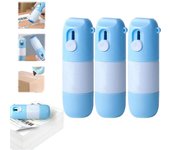 Corrector para Papel Térmico con Cuchilla de desempacado-Corrector portátil con Protección antifugas para etiqueta de paquetes y fábricas (3 Unidades)